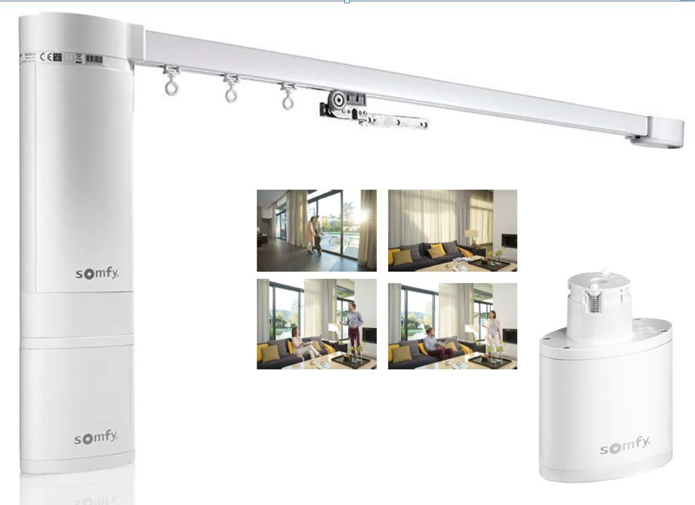 Электрокарнизы для штор Somfy Irismo 45 WIREFREE